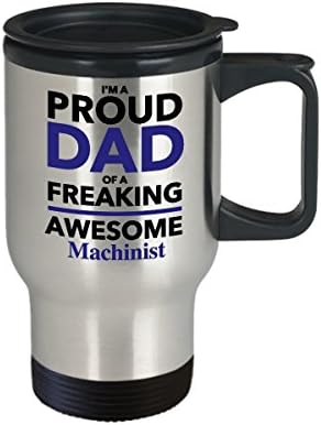 Ponosan tata strašnog fantastičnog strojarističke putničke kafe šalice, day day poklon za tatom iz djece sina kćeri