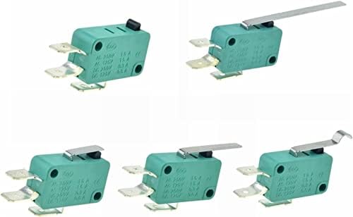 Mikro prekidači mikro granični prekidači 16A 250V 125V NO+NC+COM 6.3 mm 3 igle SPDT Micro Switch 28mm 52mm Arc Roller poluga dodirni