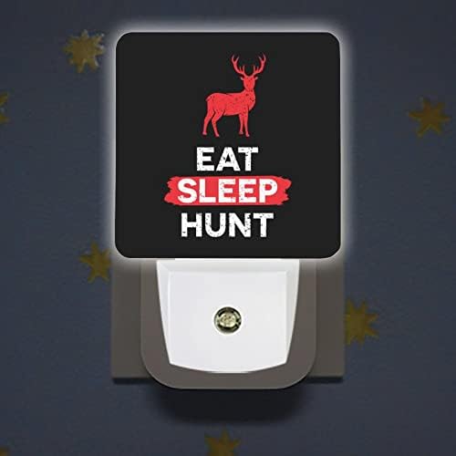 Jedite noćno svjetlo za lov na jelene u snu Priključite se na zidno prijenosno LED svjetlo sa senzorom sumraka do zore za spavaću
