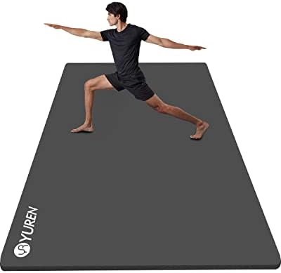 YUREN izuzetno velika prostirka za jogu 6 'x 4', prostirke za vježbanje debljine 1/2 inča neklizajuća prostirka za vježbanje za žene
