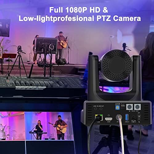 ADKIDO PTZ kamera 20x optički zum Video NDI PTZ kamera 3G-SDI i IP Live streaming sa AI praćenjem i USB video izlazom i POE podržava