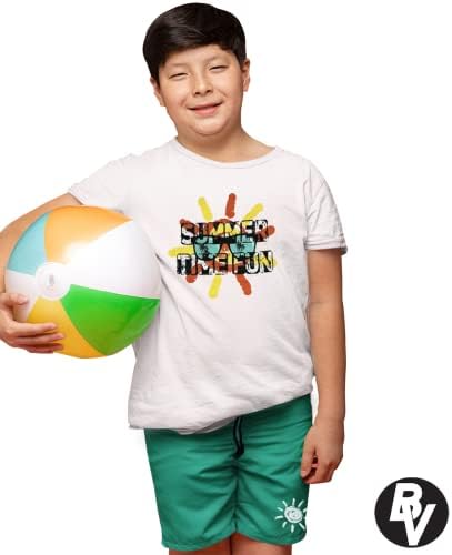 BROOKLYN VERTICAL Boys 4 komad T-Shirt kratki Setovi pamuk francuski Terry Jogger šorc w vezica i džepovi| Sport & nemaran