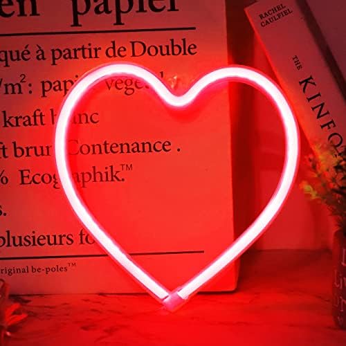 Vicila purpurno srce neonski znakovi dekoracije za Noć vještica, neonska svjetla u obliku ljubavi USB / baterijska noćna svjetla za
