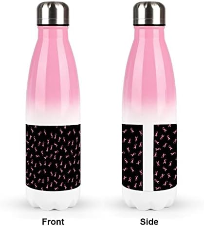 Rak dojke ružičasta vrpca 17oz Sportska boca za vodu od nehrđajućeg čelika vakuum izolirana cola oblik za višekratnu sportsku tikvicu